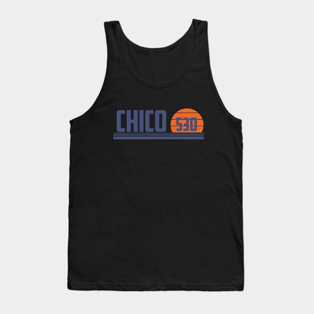 530 Chico California Area Code Tank Top by Eureka Shirts